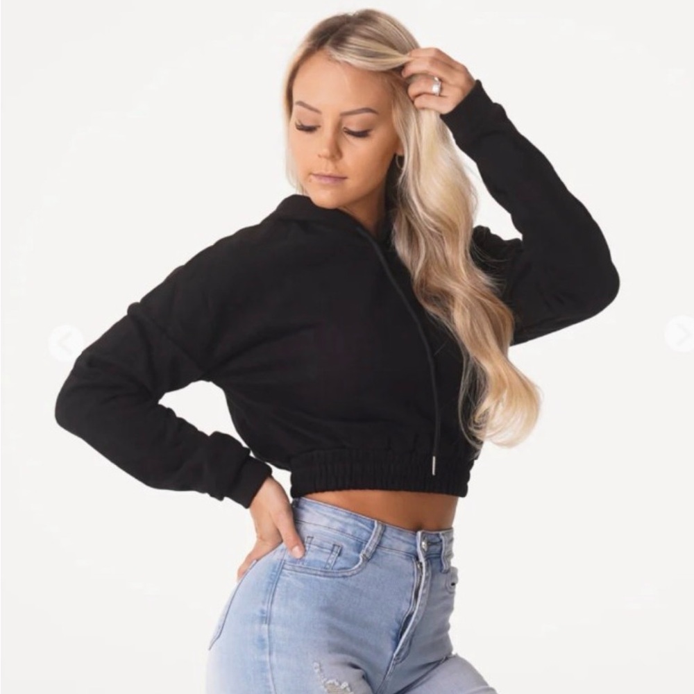 NVGTN Black Cropped Sweatshirt